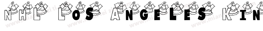 NHL Los Angeles King字体转换